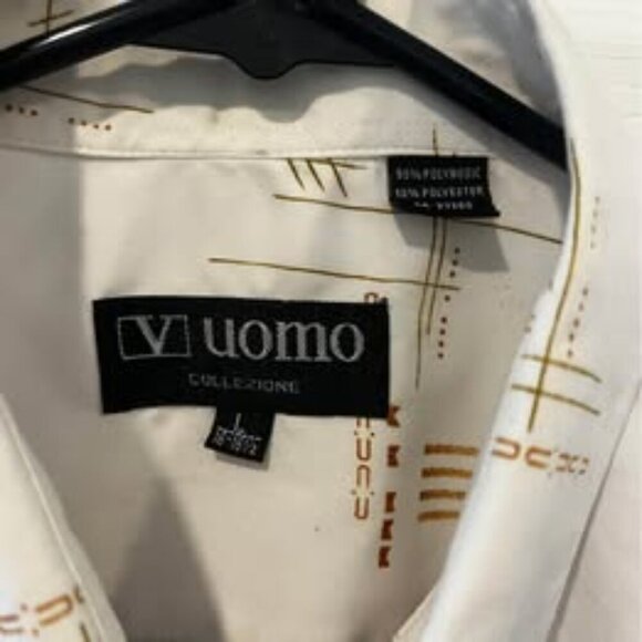 Vintage Men's Shirt - Size L 16 - 16.5 - Retro - Short Sleeve Button Up - Picture 3 of 4